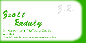 zsolt raduly business card